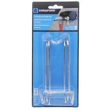 Crawford 18444 Silver Chrome Peg Hook for 1/4 in. Pegboard 4 in. Projection
