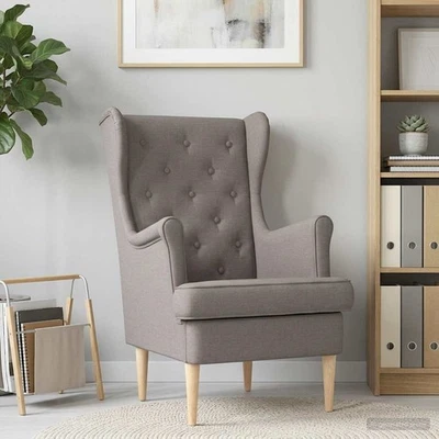 Fauteuil Tissu Chaise de sièges Rembourré Salon Assises chambre doux vidaXL vida - Photo 1/4