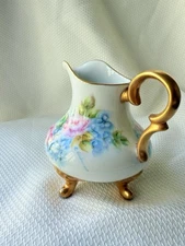 unmarked hand painted Creamer Signed