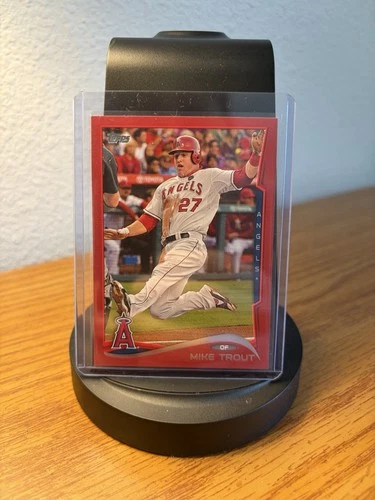 Mike Trout Topps 2014 Red Parallel Card #1 Los Angeles Angels MLB Baseball
