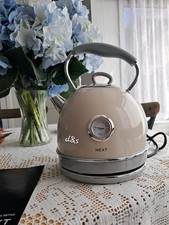Next cream retro style Kettle 1.7 Litres 3kW fast boiling dial