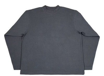Yeezy Gap Long Sleeve T-Shirt Dark Gray YZY Mens Size Small