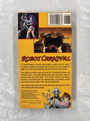 Robot Carnival (VHS, 1993) 90 Min Anime Film #958 21442095836| eBay