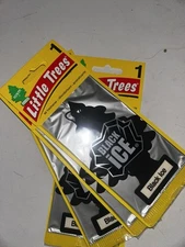 Little Trees Black Ice Hanging Air Freshener, 3-Pack
