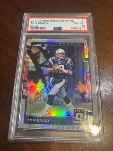 2017 Donruss Optic Tom Brady #1 Holo Gem 💎 Mint PSA 10
