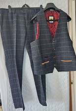 Marc Darcy Waistcoat and Trouser Set (Eton) 48R