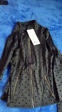 Lululemon Define Luon Black Polka Dot Full Zip Jacket Women's Size 4