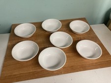 7 Corelle Winter Frost White 6.25  Cereal Soup Bowls Vitrelle Made In USA