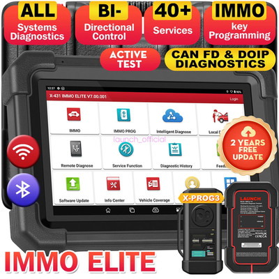 Launch X431 IMMO ELITE PLUS PRO5+ Key Programming Full System Diagnostic Scanner