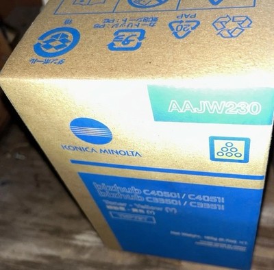 Konica Minolta Genuine Yellow Laser Toner AAJW230 for bizhub C4050i/C3350i