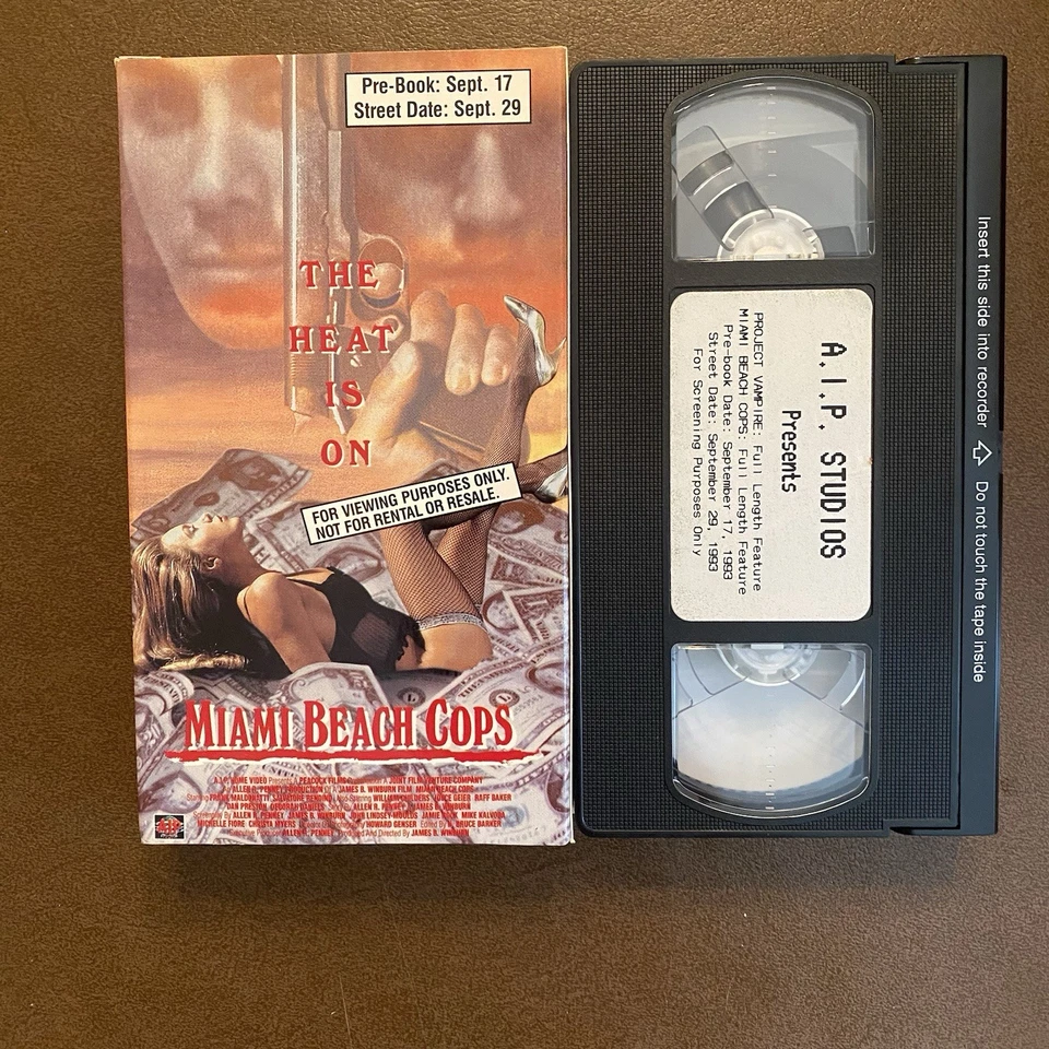 Project Vampire/Miami Beach Cops VHS Double Feature Screener Promo AIP Studios - Image 2 of 4