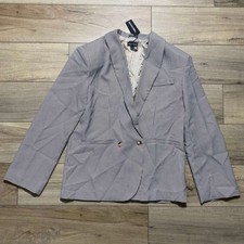 Pretty Little Thing Womens Houndstooth Oversized Curved Hem Blazer Size 2