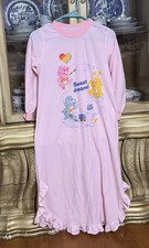 Vintage 1983 Care Bears Night Gown Girls 14 Women  s XS / S Kawaii Pink