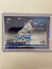2019 Topps Chrome PURPLE Refractor Autograph RC Sean Reid-Foley #/250 BlueJay