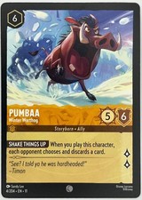 4/204 LORCANA NORMAL PUMBAA WINTER WARTHOG WINTERSPELL - SET 11 - COMMON NM