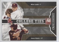 2009 Donruss Elite Extra Edition College Ties Gold Mike Leake Jason Kipnis 0hl5