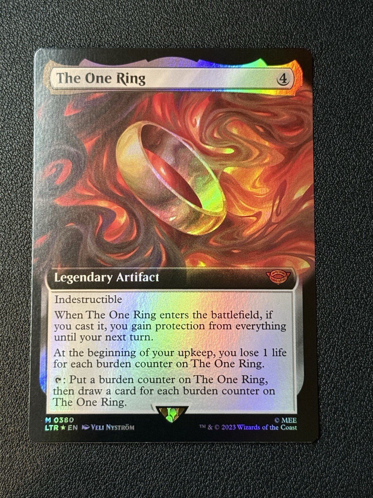 The One Ring Extended Art Universes Beyond the Lord of the Rings MTG Foil 380
