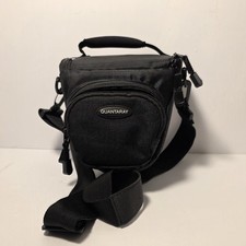Quantaray SLR DSLR Camera Holster Bag Case Black Padded Zoom Lens Shoulder Strap