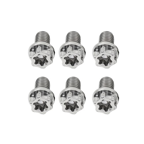 6 Stück Titan Schrauben Torx Kopf Flansch Schraube M8x15mm Für Motorrad Fahrrad - Picture 3 of 12