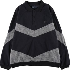 Used Playboy long-sleeved polo shirt men's size L approx. 