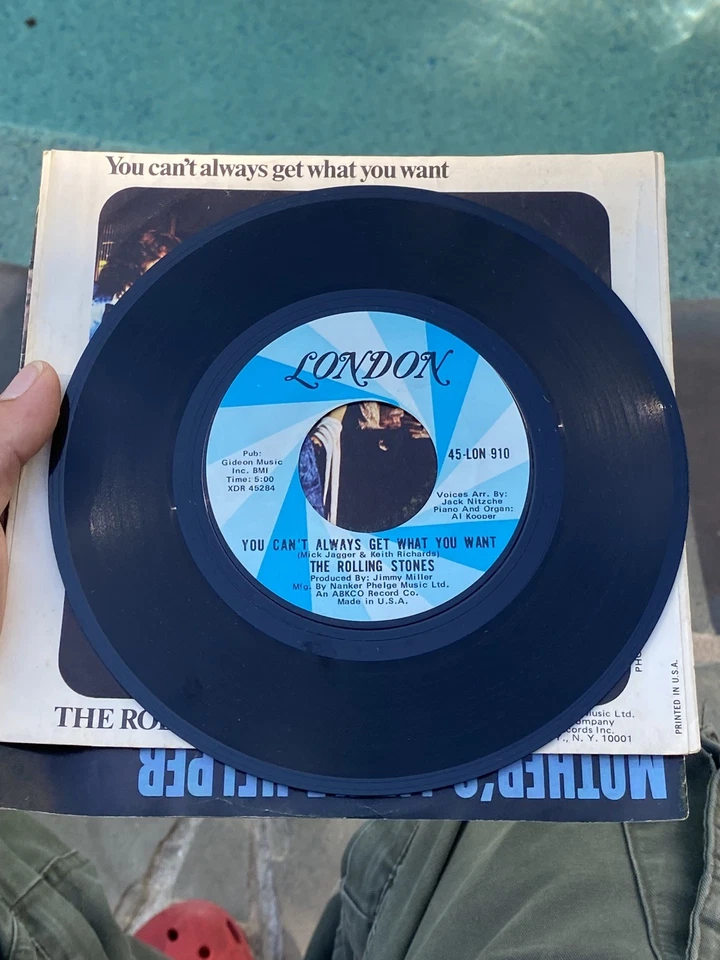 ROLLING STONES~ YOU CAN'T ALWAYS GET WHAT YOU WANT~ HONKY TONK WOMEN~ROCK - Image 4 of 4