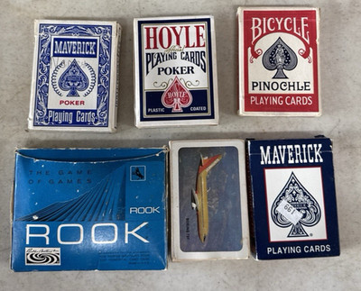 Lot of 5 Playing Cards plus 1 Set Of Rook