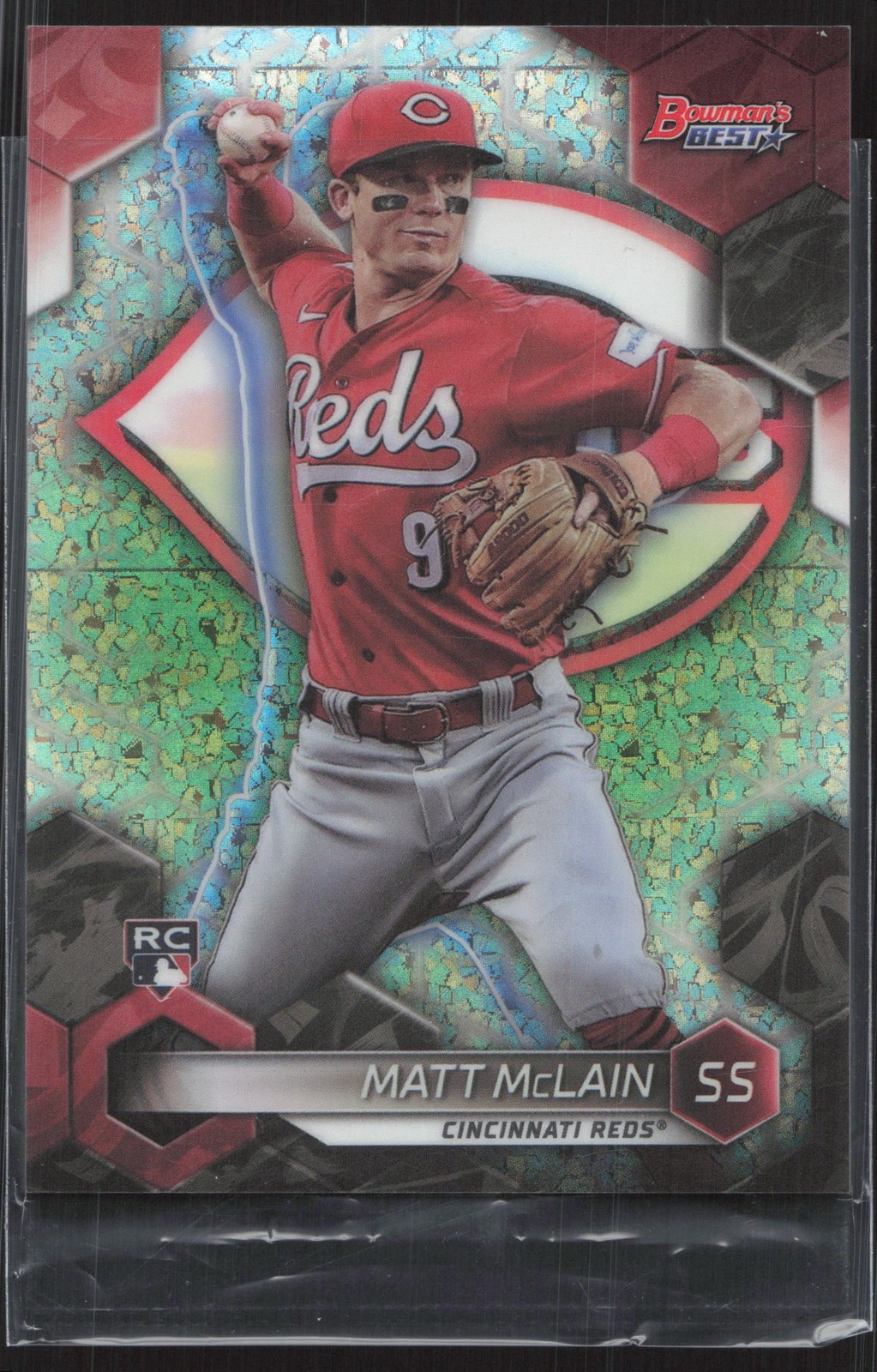2023 Bowman's Best #39 Matt McLain Mini-Diamond Refractors #/299