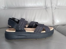 Woman's Sandals Sperry Bayou Plushstep Flatform Size 9 Black