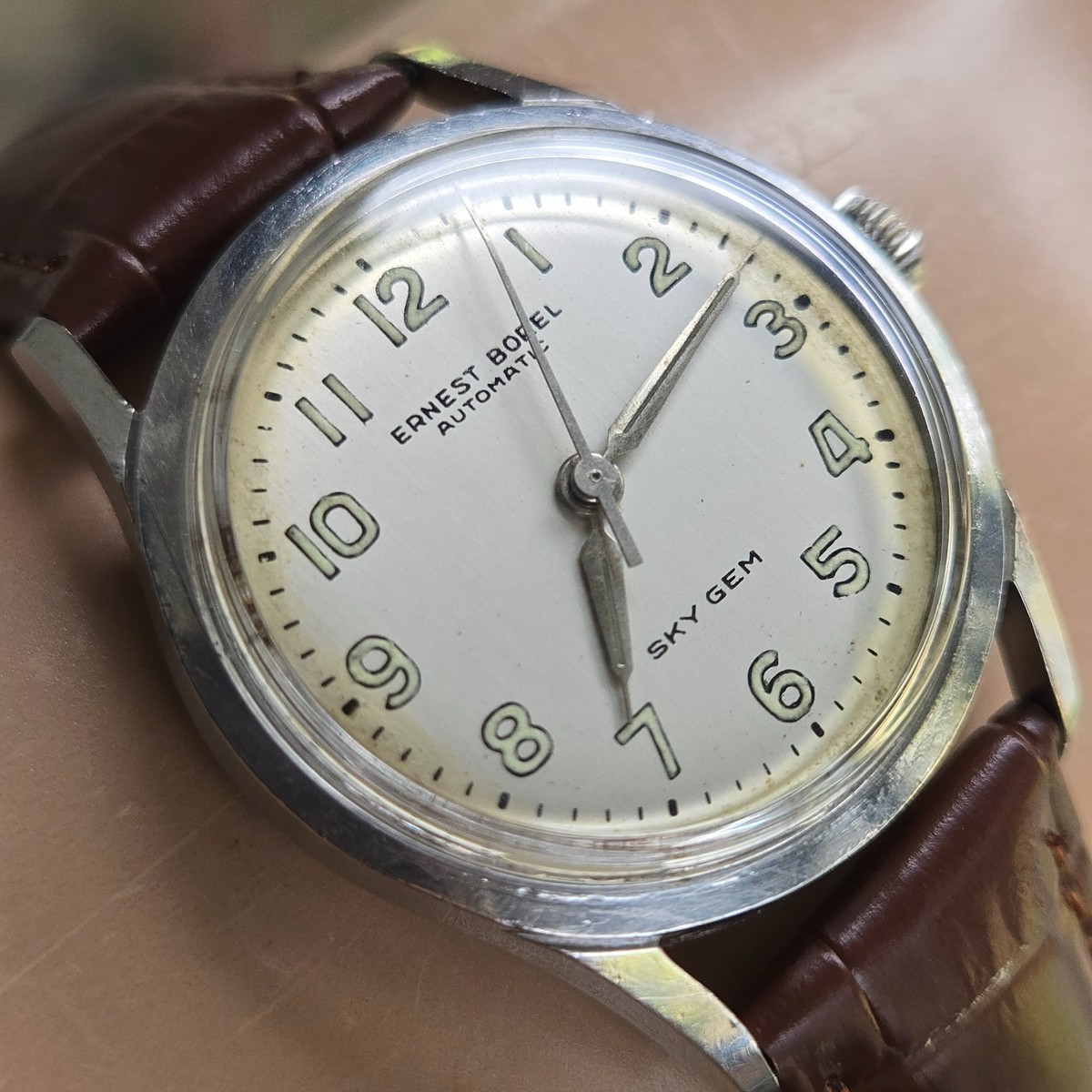 Vintage Ernest Borel Sky Gem men's automatic watch AS 1625