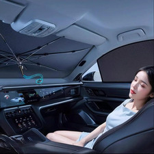 Premium Car Windshield Sun Shade Umbrella - Silver Heat Shield  UV Reflective P