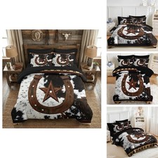Nesker King 7-Piece Western Cowboy Comforter Set with Sheets