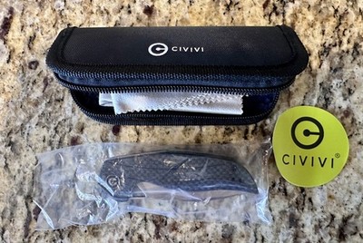 CIVIVI ANTHROPOS FLIPPER KNIFE CARBON FIBER /G10 HANDLE D2 TOOL STEEL C903C