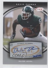 2008 SAGE Auto Silver 302/400 Devin Thomas #A59 Auto 6ks