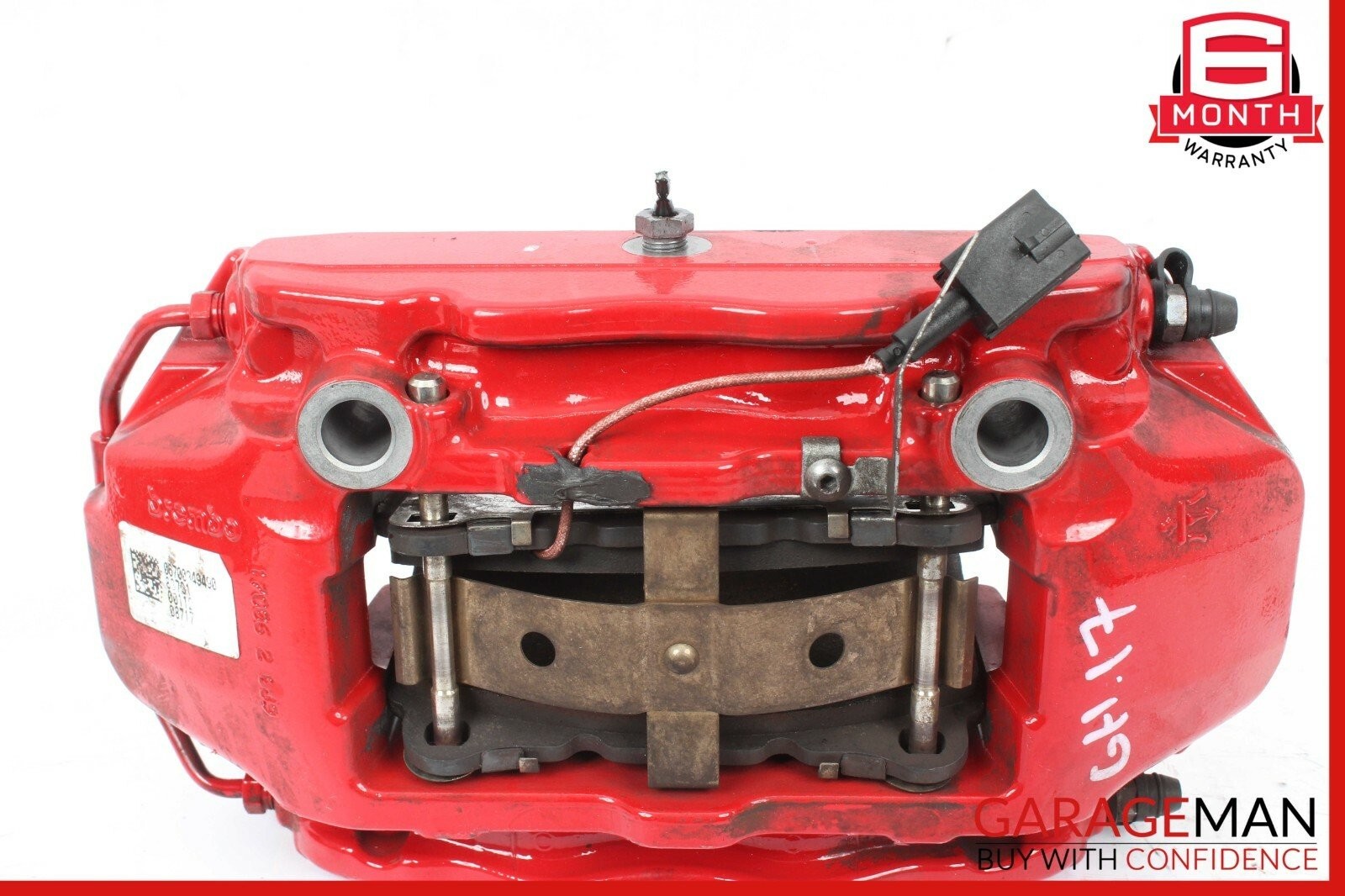 14-17 Maserati Ghibli Front Right & Left Brembo Brake Calipers Set of 2 Pc Red