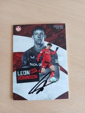 Trading Card signiert Leon Robinson 1.FC Kaiserslautern NEU On Card (2)