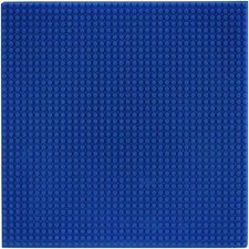 12"X12" Slab Lite Baseplate for All Major Building Bricks and Blocks (Blue, Sing