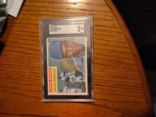 1956 TOPPS ERNIE BANKS GRADED SGC 2 GOOD NICE AND CLEAR PIC