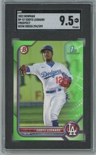 2022 Bowman Eddys Leonard Neon Green #BP-57 294/399 SGC 9.5