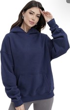 Spruce Int Womens Hoodie Long Sleeve Fleece Sweatshirts Pullover Top (S)