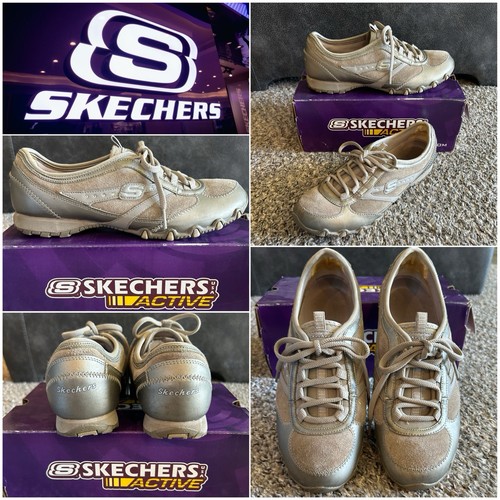 Skechers Metallic Leather Bling Rhinestone Sneaker Style #22018-TPE