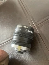 Cosmicar 12.5mm f/1.8 C-Mount CCTV Lens + Red Filter – New Open Box