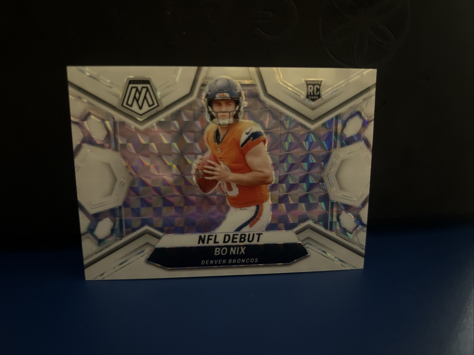 Bo Nix 2024 Mosaic #271 NFL Debut - White /25 Rookie RAW Price Guide