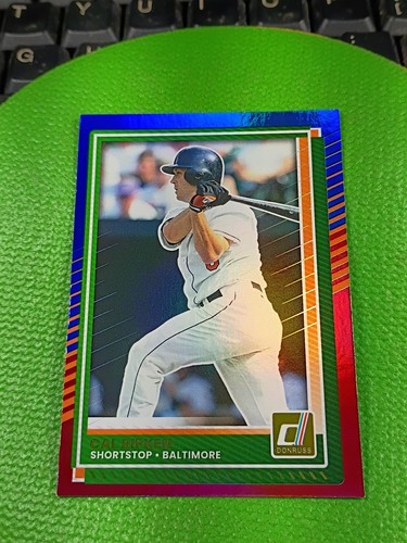 2025 Panini Donruss Cal Ripken Jr SP Red & Blue Foil Card #88 Baltimore Orioles⚾ - Picture 3 of 7