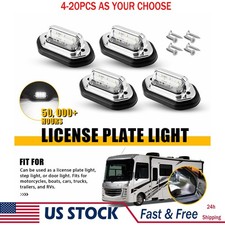 Universal Led License Plate Light Lamp White For Truck Trailer Suv Car Rv 4-20x