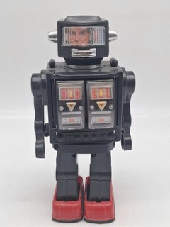 Horikawa Super Astronauta Robot Giocattolo di Latta ROTATE O MATIC Hong Kong Anni 60 COSÌ COM'È