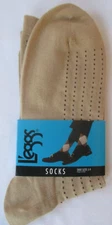 L'EGGS TAN SOCKS SHOE SIZES 5-9 - NEW