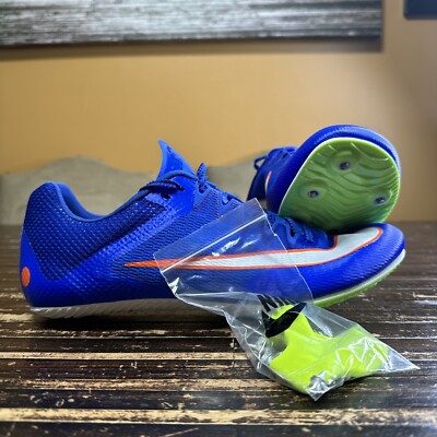 Nike Zoom Rival Sprinter Track Spikes Racer Blue/Lime DC8753-401 Men Sz 9.5 NEW