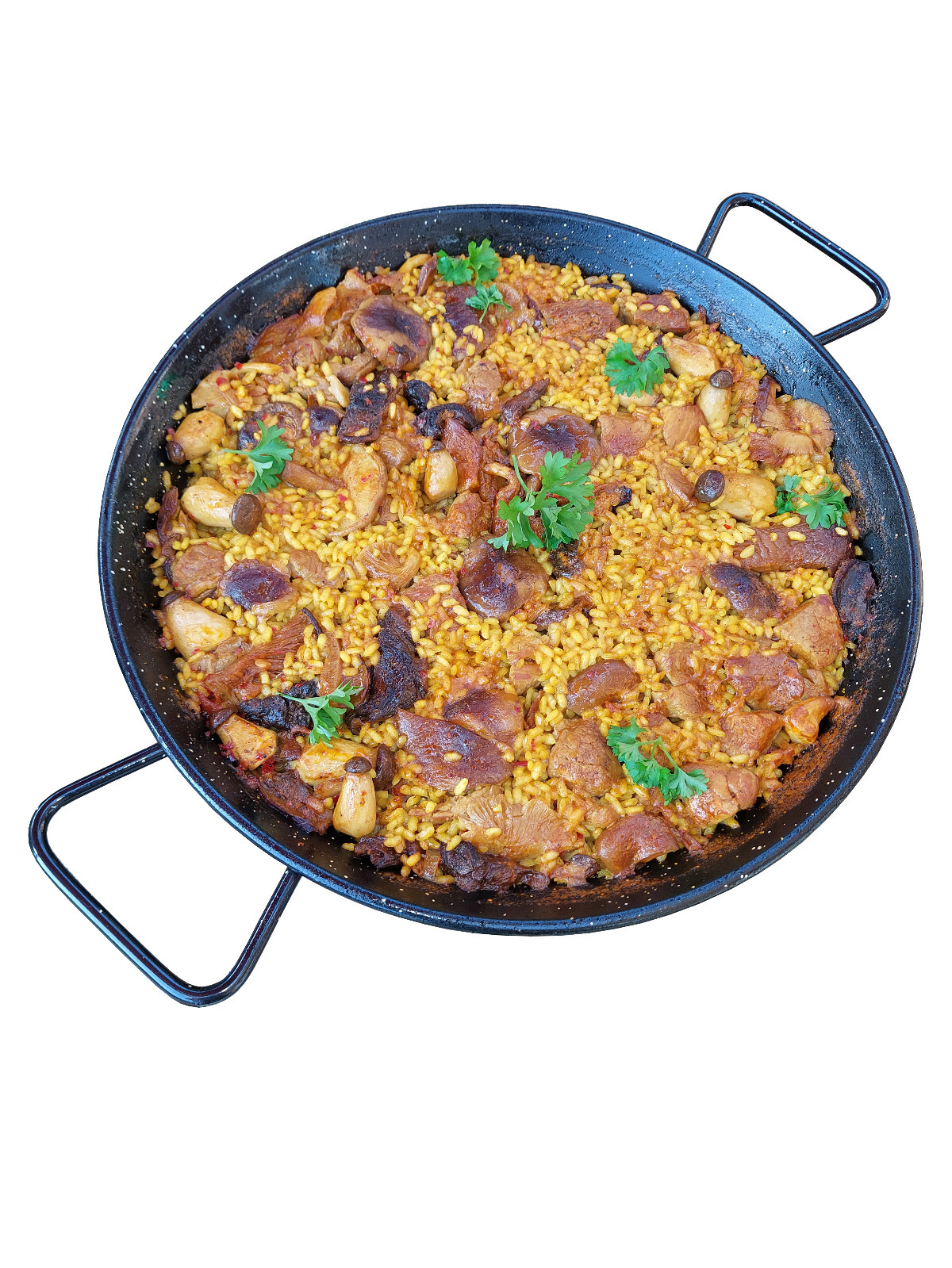 30cm Enamelled Paella Pan + 20cm Gas Burner + Accessories -Paella Complete Set