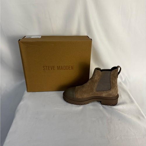 Stivali Chelsea Steve Madden marroni scamosciati casual