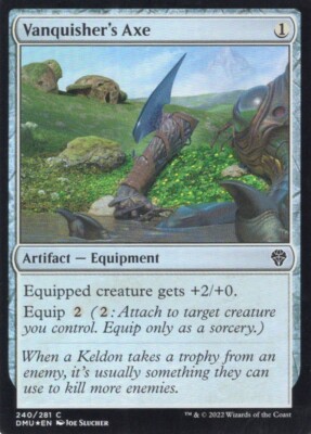 4X VANQUISHER'S AXE 240/281 FOIL DOMINARIA UNITED MTG MAGIC NM X4